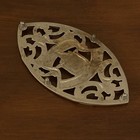 Antique The Peerless Sad Iron Trivet Cast Iron W Crest Ornate Laundry Rest