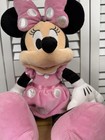 Disney Store Minnie Mouse Lg Pink Dot Dress Plush Doll Stuffed Animal Toy 18 Nwt