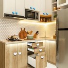 Ceramic Drawer Knobs Heart Shape Cabinet Dresser Pulls Handles With 3 Sized