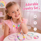 Kids Classic Jewelry  6 Sets Of Beaded Necklaces And Bracelets For Girls  Favors