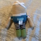 Pebble Handmade Humpty Dumpty 100  Organic Cotton Crochet Knit Rattle