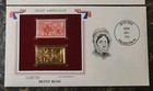 Betsy Ross Great Americans Original Mnh 1952 Unc Stamp   22 Kt Gold Replica