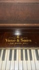Vose   Sons Upright Player Piano With Bench And Player Mechanism Rolls