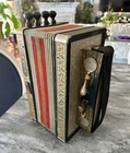 Vintage Hohner Pokerwork Diatonic Button Accordion