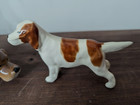Vintage Porcelain Hunter English Pointer Dog Brown Spots Plus Hound