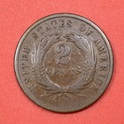 1868 Two-cent Piece  vg f   free S h After 1st Item 