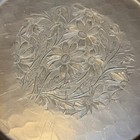 Everlast Metal Hand Forged Aluminum Tray Floral Daisy Hammered Vintage 12 Inch