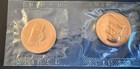 1982 Ana Boston Convention Unc 2 Bronze Adams customshouse Medals  envelope