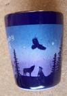 Bear Country U s a  Shot Glass Black Shotglass Does Not Appear Made Of Glass