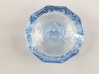 Vintage Art Glass Blue Glass Perfume Bottle With Stopper