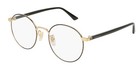 Gucci Gg0297ok 003 Round Oval Black Shiny Black Demo Lens 52mm Unisex Eyeglasses