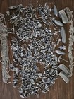 4  Lbs Lot Vintage Model Ship Pieces Boats Cannons Wheels Trim Anchors   More