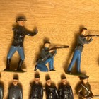 Lot Of 20 Britains Ltd Metal Toy Soldiers Blue-gray-brown Jackets  30   s 40   s