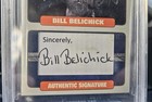 Bill Belichick Signed Cut Card Beckett Bas New England Patriots Slabbed 