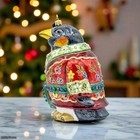    jay Strongwater Christmas Penguin Ornament     Hand-painted Glass W  Crystals Sdh