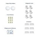 Baby Proof Me 6-pack Magnetic Cabinet Locks With 2 Keys