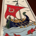 Smaltotechniki Ceramic Greek Ship Wall Tile Ceramik Greece Hand Made 6   x3   