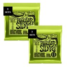 6 Pack Ernie Ball 2221 Nickel Regular Slinky Electric Guitar Strings