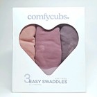 New Easy Swaddle Blanket  3 Pack- 100  Cotton Newborn Wrap  Small For 0-3 Months