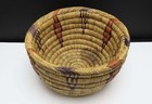 Vintage Hopi Hand Woven Coiled Basket Bowl Native American Indians