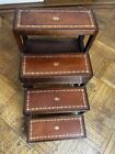 19th Century English George Iii Mahogany Metamorphic Library Step Ladder Table