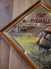 Miller High Life Beer Mirror Show Time Turkey Beer Sign Diamond Series