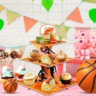 Basketball Cake Stand 3 Tier Basketball Birthday Party Decorations Cupcake Tower