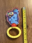 Vtg Baby Rattle Blue   s Clues Toy Dog Puppy Child Newborn Handle Swivels Clicks