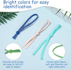 75pcs Stretchy Puppy Collars For Litter Colored Whelping Identification Bands   
