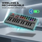 Best Rockjam 25-key Rechargeable Usb Midi Keyboard Controller Mini Piano With