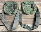 Lot Of 2 Us Military 2 Quart Canteen Cover Pouch  Insulated  Od Green 2 Qt Vgc