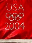 Gk Biketard Girls Small Replica 2004 Usa Olympics Gymnastics Dance Foil Tank Cs