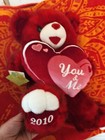Dan Dee 2010 Red Sweetheart Teddy Bear Valentines 20  Plush  you   Me  