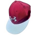 Under Armour Snapback Hat Unisex Osfa Maroon Light Grey Embroidered