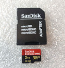 Sandisk Extreme Pro 2tb Micro Sd Microsdxc Class 10 V30 A2 Uhs-i U3 Memory Card
