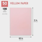 50-sheets Blush Pink Vellum Paper For Card Making  Invitations  Scrapbook