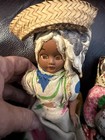 Lot Of 3 Vintage Assorted Dolls Plastic Cloth Comp  6-8 Inches