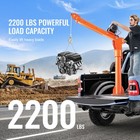 Electric Pickup Truck Crane Hoist Crane 2200 Lbs 360   Swivel Hoist Lift
