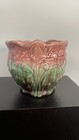 Antique Weller Pink   Green Pottery Pot Planter