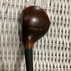 Antique Hickory Wood Shaft Ag Spalding Fancy Face 14  Brassie 2 Wood Golf Clubd2
