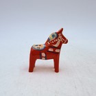 Set Of 4 Mini Traditional Hand Painted Grannas Olsson Swedish Dala Horses 2 25   