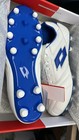 Lotto Stadio 200 Iii Fg Soccer Cleats Size 12 White Blue K Leather Forefoot