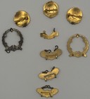 Vintage Methodist Sunday School Pin Lot Cross   Crown Years 2nd-6th   9th
