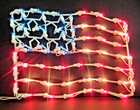  lighted   American Flag    12  X 15     july 4th   Memorial Day   Veterans Day 