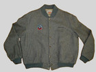 Vintage Panavision Gray Wool Camera Crew Jacket Lp Designs Bmw Embroidered Logo