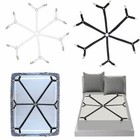 Adjustable Crisscross Bed fitted Sheet Placing Straps Gripper Holder Fastener Us