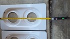 1950 s Wedgewood Stove White Left And Right Burner Inserts 