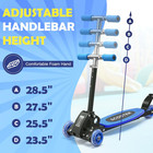 3 Wheels Foldable Kick Scooter Light-weight For Gift Kids  Age 3 7 Beginner Fun