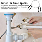 4pcs Stainless Steel Cable Saw Hand Pocket String Rope Saw Emergency Black