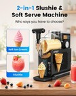 68oz Slushie Machine 2in1 Soft Serve Ice Cream Milkshak Frozen Drink Auto-clean